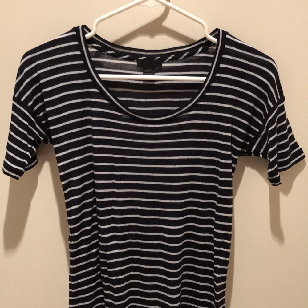 COPY - J.Crew cashmere blend 10 percent striped tee